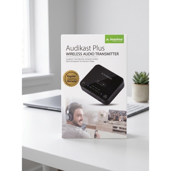 Avantree Other - Avantree Audikast Plus Wireless Audio Transmitter Bluetooth Adapter BTTC-418-P